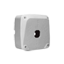 Forbindelsesboks - Til dome kameraer - Fremstillet af plastik - Hvid farve - 135 mm (h) x 135 mm (w) x 63 (d) mm
