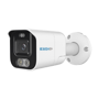 EASY-P AI IP Bullet-kamera - 8MP | Objektiv 2,8 mm - IR 40 m | Hvidt lys 30 m | Mikrofon | Højtaler - Plug &amp; Play | Aktiv afskrækkelse | WDR 120dB - AI efter mennesker og/eller køretøjer - IP67 | PoE | P2P | Metal