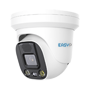 Turret IP AI EASY-P Turret IP-kamera - 8MP | Objektiv 2,8 mm - IR 40 m | Hvidt lys 30 m | Mikrofon | Højtaler - Plug &amp; Play | Aktiv afskrækkelse | WDR 120dB - AI efter mennesker og/eller køretøjer - IP67 | PoE | P2P | Metal