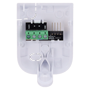 Monteringsbracket til bevægelsesdetektor - Certifikat NFA2P - Kompatibel med: FIBRA-MOTIONPROTECT-W-NF, FIBRA-MOTIONPROTECTPLUS-W-NF og FIBRA-COMBIPROTECT-W-NF - Inkluderer tilslutningsklemmer - Hvid