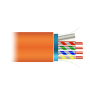 FTP Cat 6A halogenfri FTP-kabel - Driver 99,9% kobber - CPR-klasse: Dca - Rulle på 505 meter/Orange farve