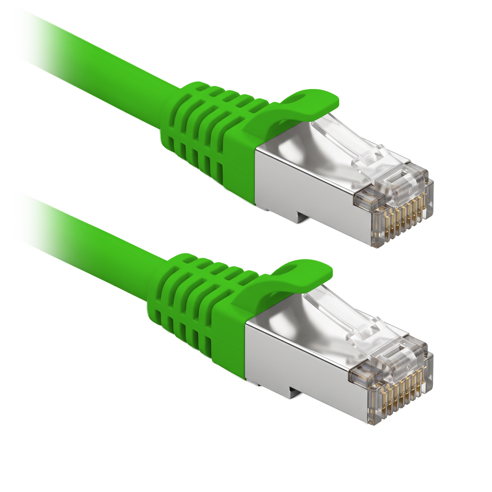 F/UTP Patchkabel - Ethernet - RJ45-stik - Kategori 6 - 1 m - Farve: Grøn