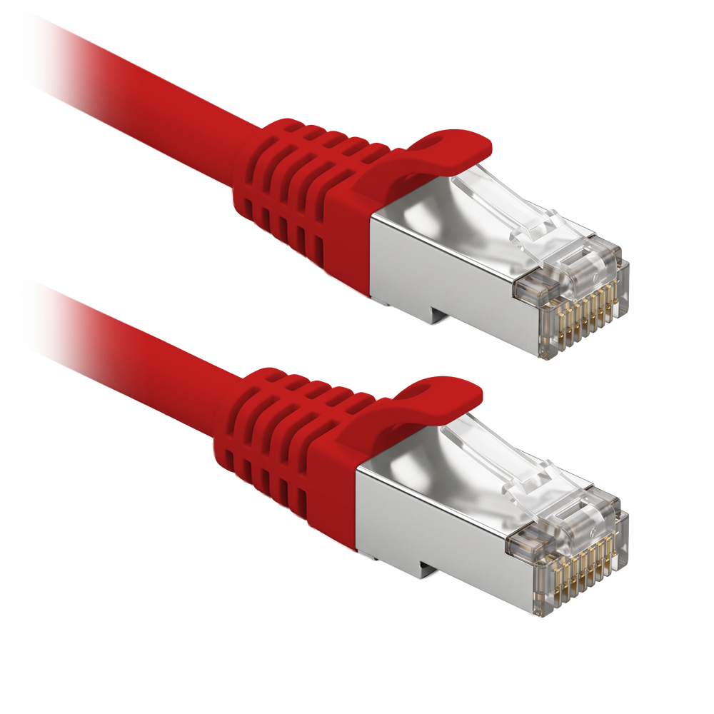 F/UTP Patchkabel - Ethernet - RJ45 stik - Kategori 6 - 1 m - Farve: Rød