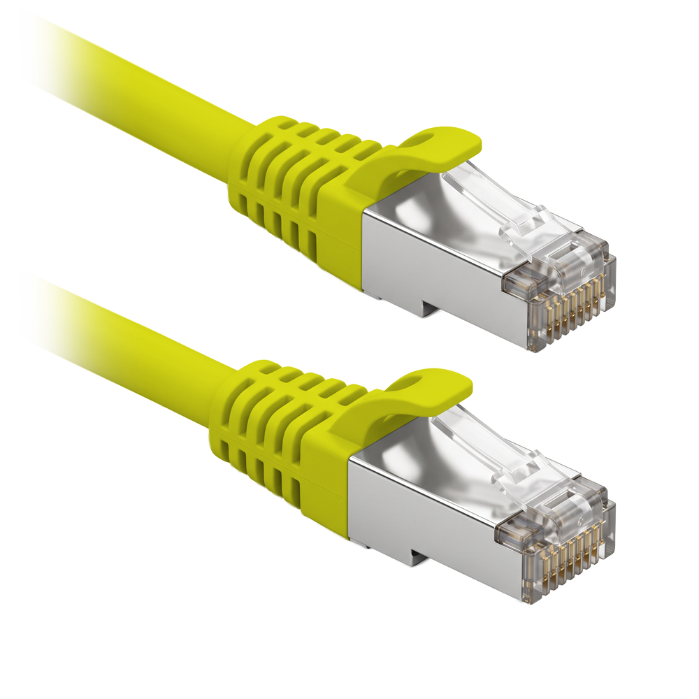 F/UTP Patchkabel - Ethernet - RJ45-stik - Kategori 6 - 1 m - Gul farve