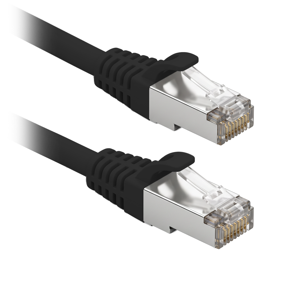 F/UTP Patchkabel - Ethernet - RJ45-stik - Kategori 6 - 20 m - Sort