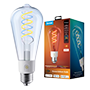 Govee Edison Smart Pære ST64 E27 - Wi-Fi 2,4 GHz + Bluetooth - Segmenteret farve + varm/kølig hvid - Lysintensitet 500 lumen / 6500 K - Matter / Homekit / Alexa / Google Home - Til indendørs brug