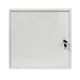Indbygningsarmari til ICT-installationer - Robust stålstruktur i SPCC hvid - Kompakte mål: 60 x 50 x 8 cm ekstra plan