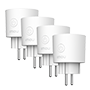 4-pak intelligente stik fra Imou - Forbrugsmåler - WiFi 2,4 GHz / Matter - Styring fra app - Lavt energiforbrug - Til indendørs brug