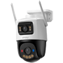 Cruiser Dual Motorized Camera 2 5+5MP - WiFi 6 - DUAL Objektiv / Autotracking / IR + Fuld farve - Tovejslyd / Sirene + Blå-rød flash - Menneske- og køretøjsdetektion - Egnet til udendørs / IP66