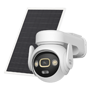AOV PT Batteridrevet kamera-kit 4K 8MP - 4G / WiFi6 dobbeltband / 15000 mAh / Solpanel 8W - 3.6mm / Automatisk sporing / IR20 + Fuldfarve - Tovejslyd / Sirene + blåt-rødt blinklys - IMOU SENSE menneskeregistrering + 32GB SD + SIM-kort - Egnet til udendørsbrug IP66