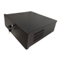 Sikkerhedskasse 2U til DVR/NVR-optagere - Robust SPCC-stålstruktur i sort - Mål 38,1 x 12,7 x 38,1 cm