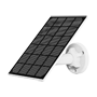 Nivian 3W solarpanel - Til batteribaserede IP-kameraer - Høj virkningsgrad monokrystallin - Micro USB-udgang DC5V - Vejrbestandig IP65 - 360° beslag inkluderet
