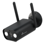 Nivian Smart kamera 2K - Objektiv 4 mm | WiFi 2,4 GHz - Egnet til udendørs | IR op til 10 m - Hvidt lys | Personregistrering - Optagelse på MicroSD-kort eller Cloud | IP66 - Kompatibel TUYA Smart / Google / Alexa