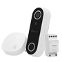 WiFi Full HD Videodørklokke-pakke - Video 2 Mpx / Intelligent persondetektering - WiFi 2,4 GHz / Strømforsyning 24 VAC 15 VA
