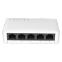 Gigabit LAN Switch 5 porte - 5 porte RJ45 - Hastighed 10/100/1000 Mbps - Høj hastighed på alle porte - Designet til højydelsesnetværk - Plug & Play
