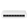 Gigabit LAN Switch 8 porte - 8 RJ45-porte - Hastighed 10/100/1000 Mbps - Gigabit hastighed på alle porte - Designet til højpræstations netværk - Plug & Play