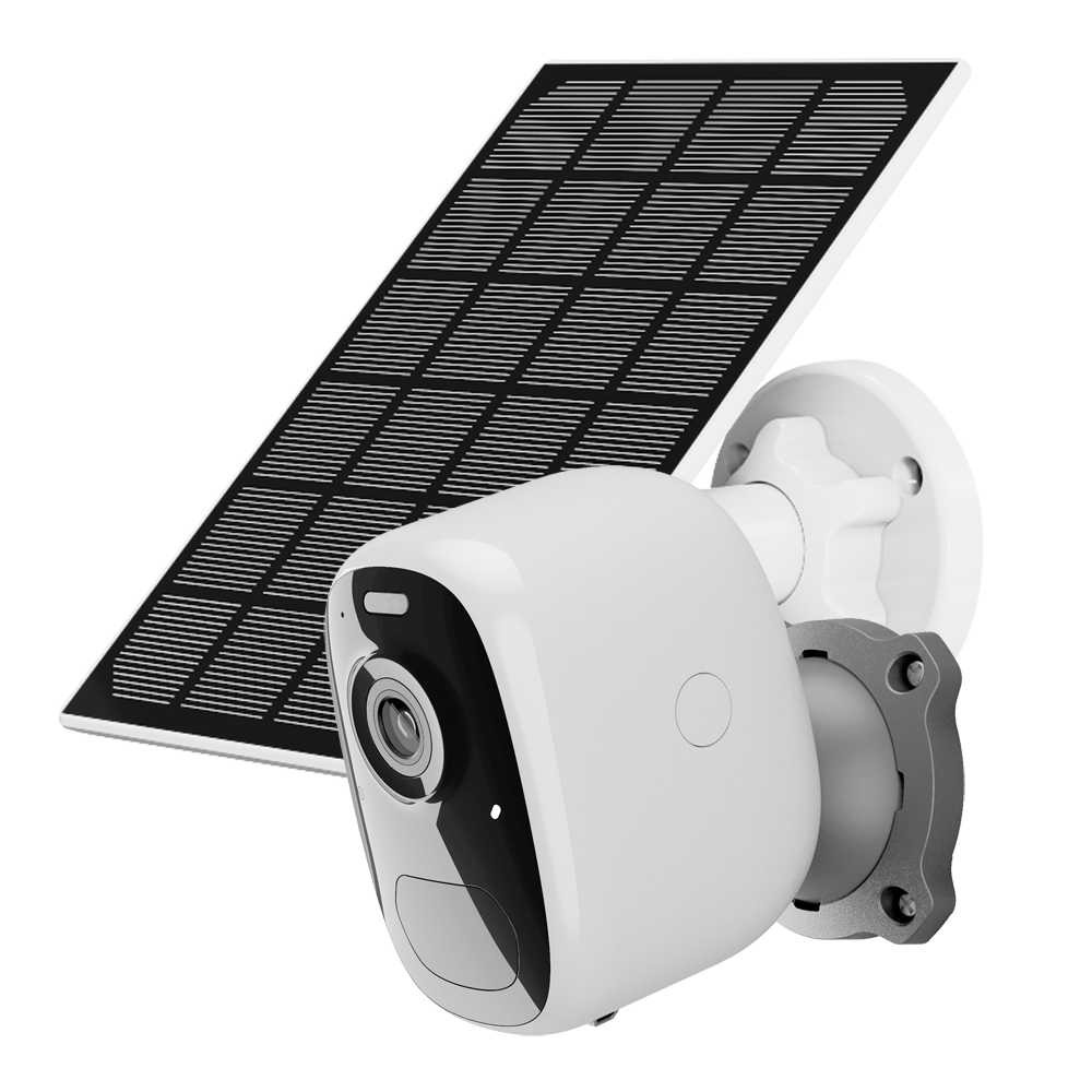 VicoHome Udendørs 3Mpx Wifi batteridrevet - PIR sensor / Smart detektion (cloud) - 3W Solpanel / 5000 mAh Batteri - Objektiv 2.97mm/ IR7m/ LED hvid - Tovejs lyd / SD slot - VicoHome og Cloud / Alexa Apps