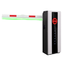 Højydelses parkeringsbom - Lige arm (1,5 m) - Højrehåndsåbning | 10.000.000 cyklusser - LED-indikatorer: Nødtilstand - Mulighed for backupbatteri - Egnet til udendørs IP54