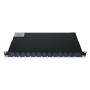 1U-patchpanel til 19-tommers rack - Inkl. 12 forinstallerede LC duplex-adaptere - UPC-polering for minimal returkab - Integreret internt forbindelsesboks - Leveret uden pigtails - Robust sort yderside