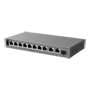 Ruijie Reyee Cloud Managed L2 Switch - 10 Gigabit RJ45-porte og 1 SFP-slot - 8 PoE+ porte (Budget 120W) - Kontinuerlig PoE-strømforsyning og Smart Watchdog - Ventilatorløst metaldesktop-chassi - Overbelastningsbeskyttelse op til 6 kV