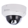 Safire Smart IP Dome-kamera serie E1 med AI-ISP - Sensor 1/1.8" bredt åbningstal F1.0 Night Color X - Opløsning 4 Mpx (2688x1520) | MicroSD - Objektiv 2,8 mm | Indbygget mikrofon | LED 30m - AI: Klassificering af personer og køretøjer | Optælling - IP67 & IK10 klassificering | PoE (IEEE802.3af)