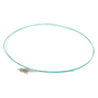 Simplex fibertil-ledning - Højthastighedsmultimode-fiber OM4 - LC-stik med UPC-polering - Ultratyndt tværsnit på 0,9 mm (tight buffer) - Præcis længde på 1,5 meter - Aqua-farvet LSZH-ydre kappe