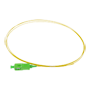 Simpleks fiberoptisk pigtail - Højydelses single-mode fiber G657A2 - SC-stik med APC-polering - Ultratyndt diameter på 0,9 mm (tight buffer) - Eksakt længde på 1,5 meter - Gul LSZH yderjacket