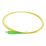 Simplex fiberoptisk pigtail - Højydelses single-mode fiber G657A2 - SC-stik med APC-polering - Standard kabeltykkelse på 2,0 mm - Præcis længde på 1,5 meter - Gul LSZH-yderjacket