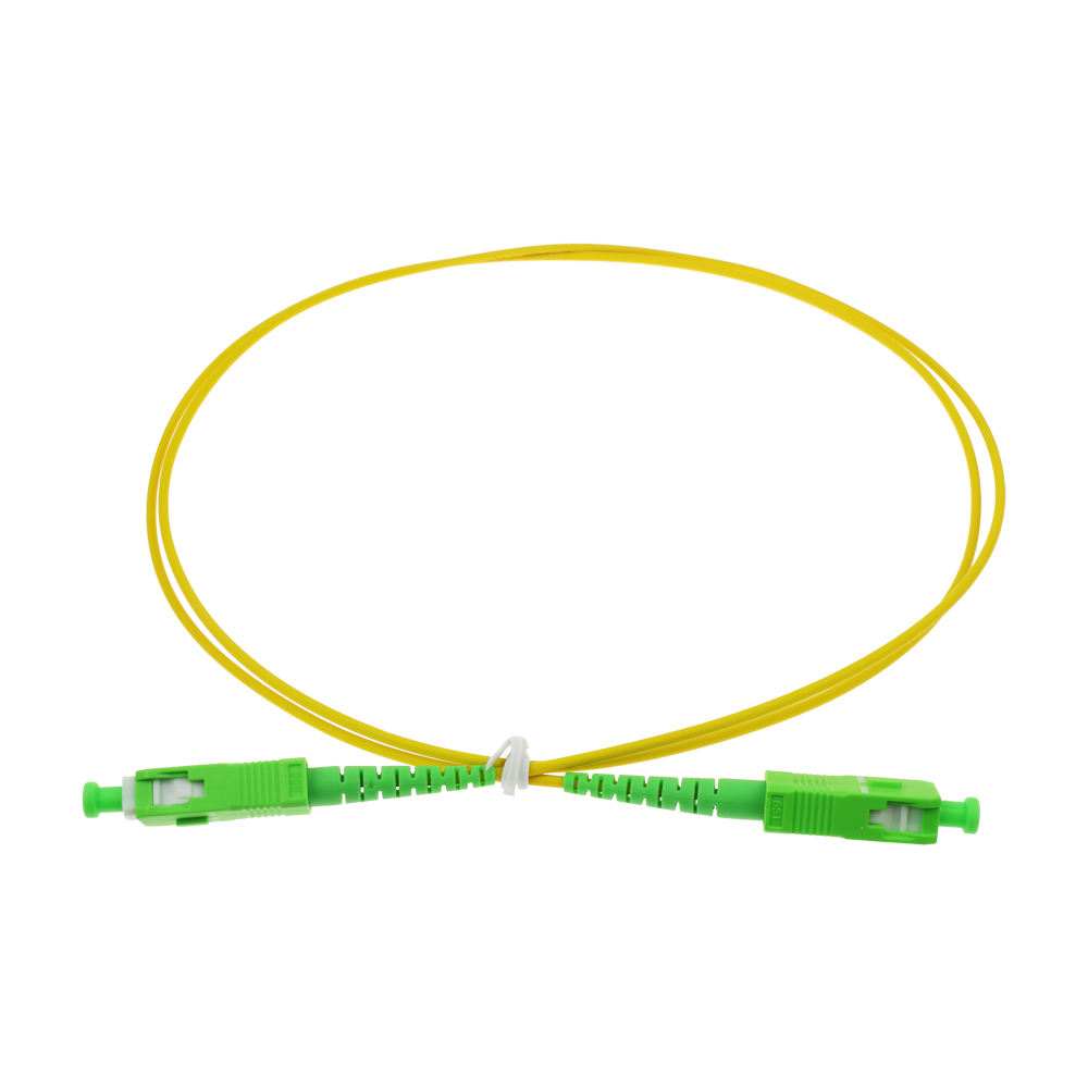 Fiberoptisk forbindelseskabel - Højperformance single-mode fiber G657A2 - APC SC-stik i simpleks format - Præcis længde på 1 meter - Sikker LSZH yderkabel - Generel kompatibilitet