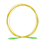 Fiberoptisk forbindelsesledning - Højydelse single-mode fiber G657A2 - APC SC-stik i simpleks-format - Præcis længde på 3 meter - Sikker LSZH yderskjold - Generel kompatibilitet