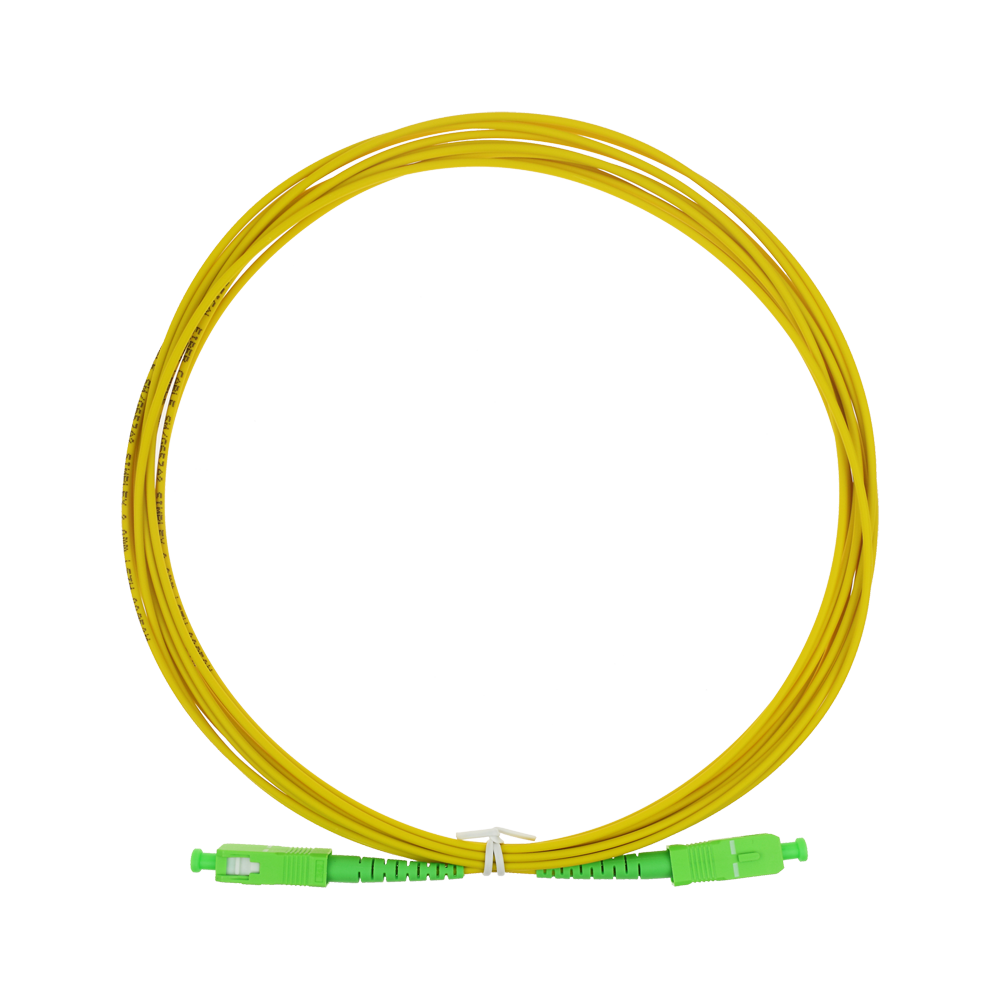 Fiberoptisk forbindelseledning - High-performance single-mode fiber G657A2 - APC SC-stik i Simplex-format - Præcis længde på 5 meter - Sikker LSZH yderkabel - Generel kompatibilitet