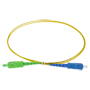 Simplex Fiber-Optisk Forbindelseskabel - Højpræstations single-mode fiber G657A2 - APC SC og UPC SC Hybrid-stik - Nøjagtig længde på 1 meter - LSZH Brandklassificeret Ydre Kappe - Universel Generisk Kompatibilitet