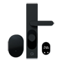 LOQED Touch Smart Lock 2S Black - Bluetooth Touch Proximity-Based Touch Opening - Motorized three-point locking mechanism - PIN-based access with built-in keypad - Remote management via Wi-Fi connectivity - Compatible with Apple HomeKit / Alexa / Google