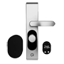 LOQED Touch Smart Lock 2S Silver - Bluetooth Touch Proximity-Based Touch Opening - Motorized three-point locking mechanism - PIN-based access with built-in keypad - Remote management via Wi-Fi connectivity - Compatible with Apple HomeKit / Alexa / Google