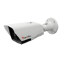 Thermtec biespektral IP bullet-kamera - Varmesensor 384x288 pix., 12µm, objektiv 35mm - Synlig sensor 2592x1536 pix, 1/2.8", objektiv 12mm - NETD ≤25mK (25°C,F1.0) - EIS, dual privatlivmaske - Inkl. forbindelseskasse