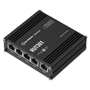 Industriel router med 5 RJ45-porte 10/100 Mbps - IoT-økosystem: Modbus, MQTT, OPC UA og BACnet - VPN-tunneler: OpenVPN, IPsec, WireGuard og mere - RutOS-system med sikkerhed og avanceret firewall - Inkluderer 2 digitale input/output (I/O)-ben - Robust aluminiumskabinettet vurderet til -40 °C til 75 °C