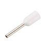 Hule krympehylstre - Til elektriske kabler - Ledertværsnit 0,5mm² / AWG 22 - Hvid farve - 200 stk