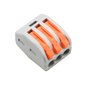 Safire - Kabelconnector - 1 indgang og 2 udgange - 28 ~ 12AWG ledningstykkelse - Tværsnit 0,08 ~ 4mm² - 10 stk