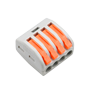 Safire - Kabelconnector - 1 indgang og 3 udgange - 28 ~ 12AWG ledningstykkelse - Tværsnit 0,08 ~ 4mm² - 10 stk