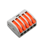 Safire - Kabelconnector - 1 indgang og 4 udgange - 28 ~ 12AWG ledningstykkelse - Aflængde 10mm - 10 stk