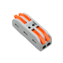 Safire - Kabelconnector - 2 indgange og 2 udgange - 28 ~ 12AWG ledningstykkelse - 0,08 ~ 4mm² tværsnit - 10 stk