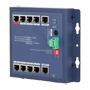 X-Security Industrial L2 Managed Switch - 8 PoE-porte 10/100 (Port 1 BT til 90W) - Dobbelt oplink: 1x RJ45 Gigabit og 1x Combo Giga - Centraliseret administration via lokalt webgrensesnit - DIP-switch: Extend (250m) og PoE Watchdog-tilstande - Armeret chassis IP30 egnet til DIN-skinne