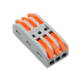 Safire - Kabel Connector - 3 Inputs og 3 Outputs - 28 ~ 12AWG Kabeltykkelse - 0,08 ~ 4mm² Tværsnit - 10 stk