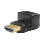HDMI adapter - HDMI 1.3 - Vinklet 90° - HDMI type A han - HDMI type A hun - Antikorrosions stik