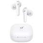 Soundcore R60i trådløse øretelefoner hvid - Adaptiv real-time ANC (52 dB) - Hi-Res lyd med LDAC / AI-oversættelse - 11 mm titanium-belagt driver - 6 AI-mikrofoner til opkald - Vandresistente IPX5