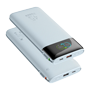 VEGER Powerbank med digital display - Kapacitet 20000mAh - Indgange 2x USB-C, 1x USB-A og integrerede kabler