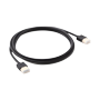 HDMI-kabel - HDMI type A han-stik - High speed - 0,3 m - Sort - Korrosionsbeskyttede stik