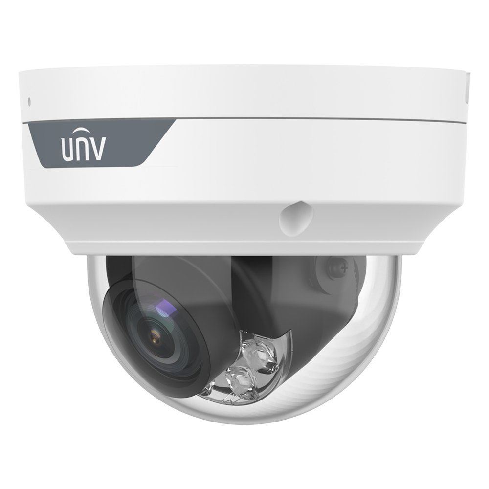 Uniview Turret IP-kamera - Easy-serien - 4 MP | Objektiv 2,8~12 mm | microSD 512 GB - IR 40 m | Hvidt lys 40 m | WDR 120 dB