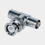 SAFIRE T-adapter - BNC han - 2 BNC hun - 30 mm (D) - 10 mm (B) - 10 g