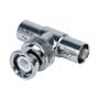 SAFIRE T-adapter - BNC han - 2 BNC hun - 30 mm (D) - 10 mm (B) - 10 g